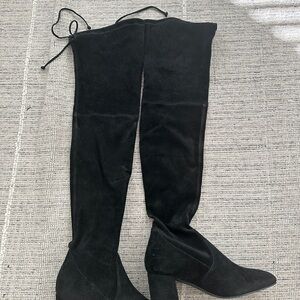 Stuart Weitzman Elegant Black Over-the-Knee Boots